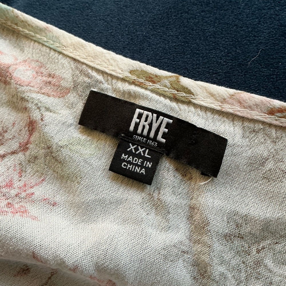 Frye Floral Button Front Sleeveless Midi Dress‎ in White Folk Garden - Picture 4 of 6